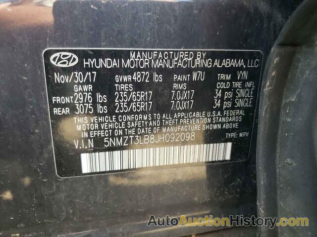 HYUNDAI SANTA FE, 5NMZT3LB8JH092098