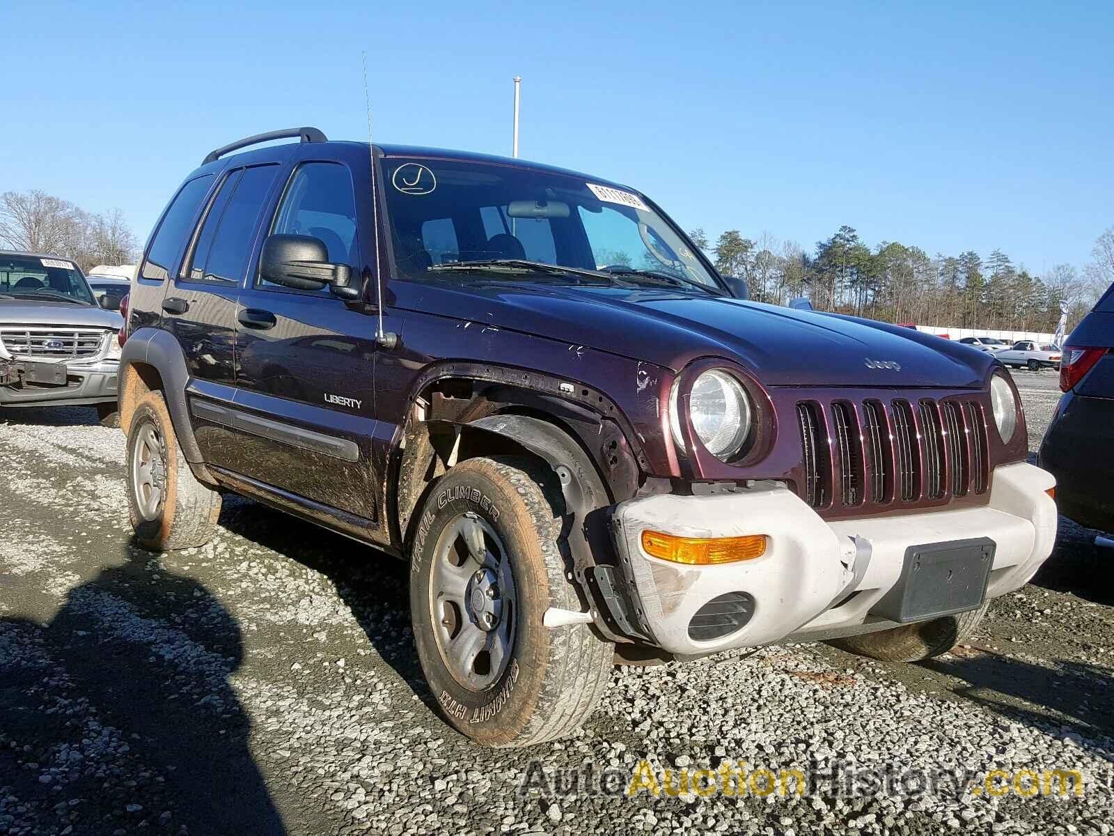 2004 JEEP LIBERTY SP SPORT, 1J4GL48K94W248179