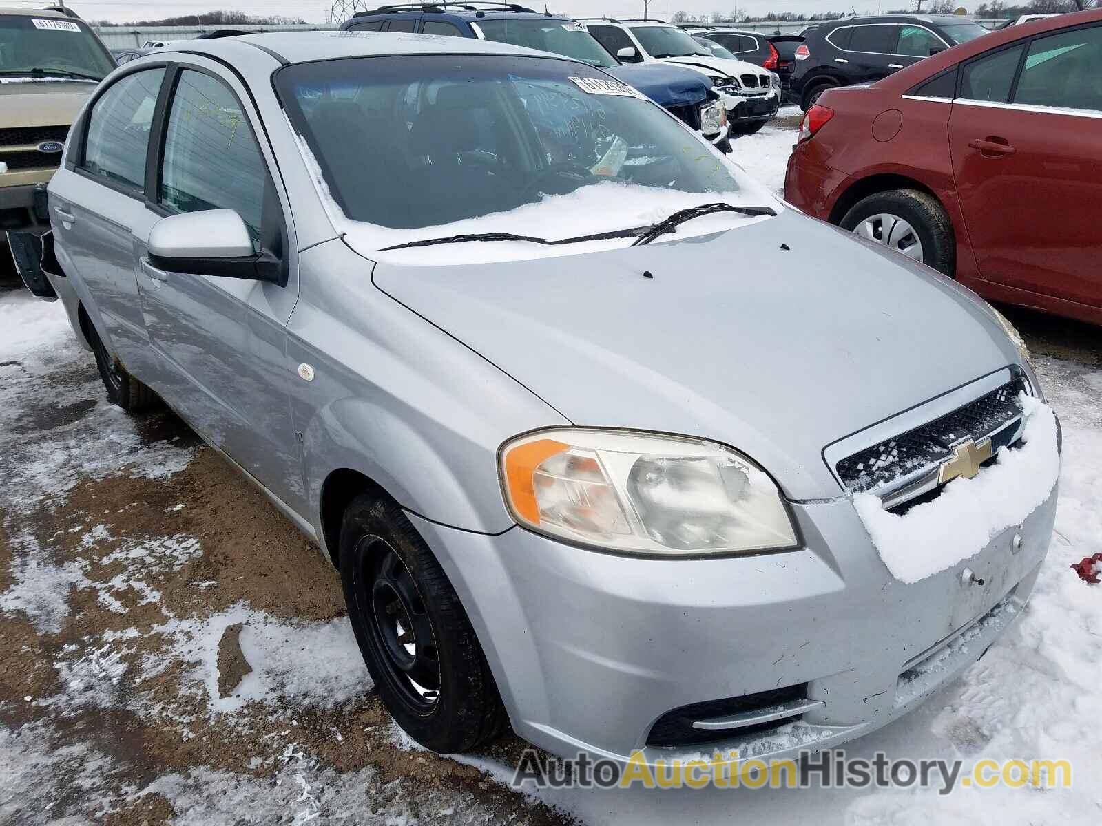 2007 CHEVROLET AVEO BASE BASE, KL1TD56687B132715