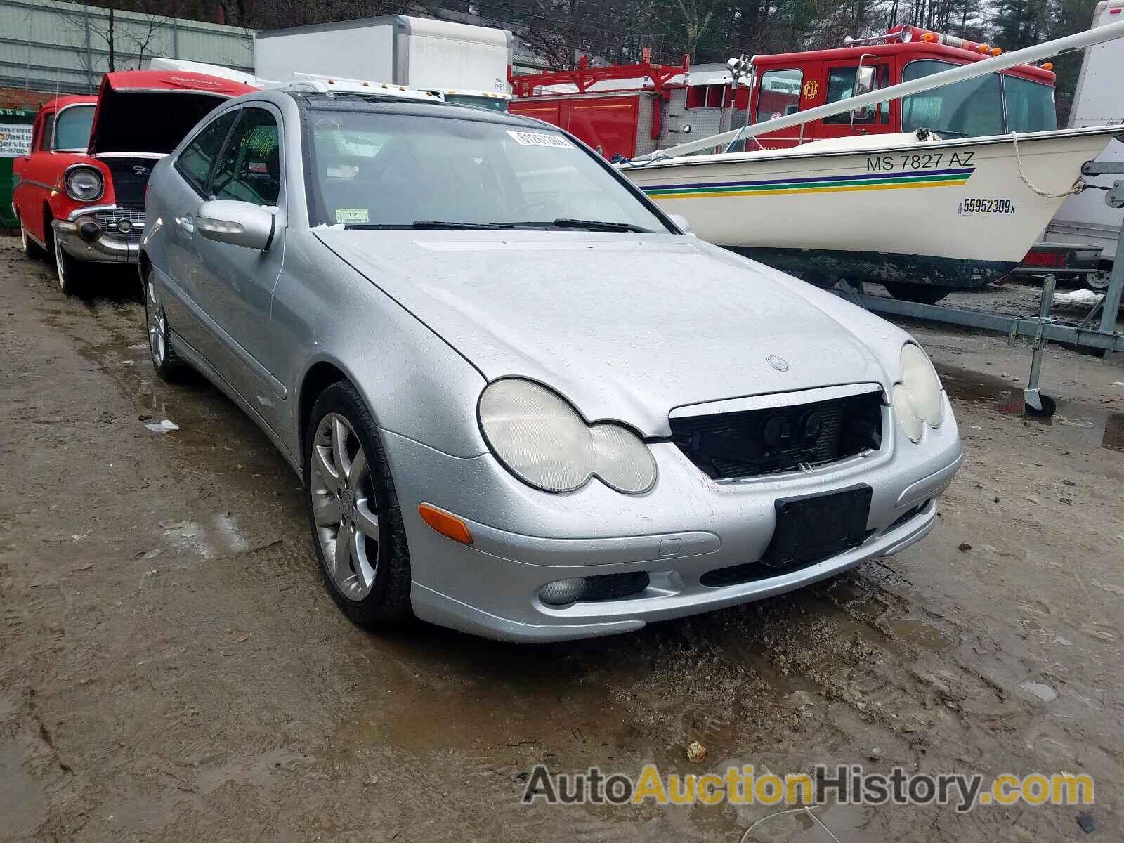 2004 MERCEDES-BENZ C 230K SPO 230K SPORT COUPE, WDBRN40J54A587478