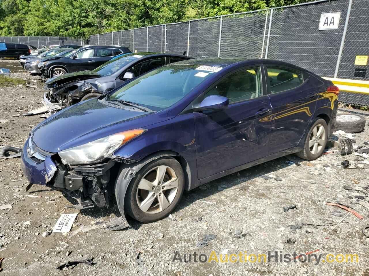 2012 HYUNDAI ELANTRA GLS, 5NPDH4AE1CH089550