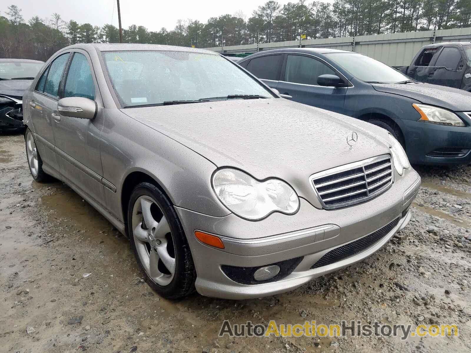 2005 MERCEDES-BENZ C 230K SPO 230K SPORT SEDAN, WDBRF40J45A820586