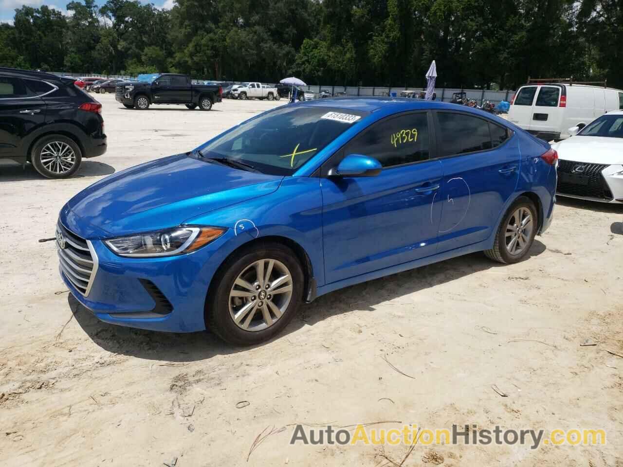 2018 HYUNDAI ELANTRA SEL, KMHD84LF4JU648366