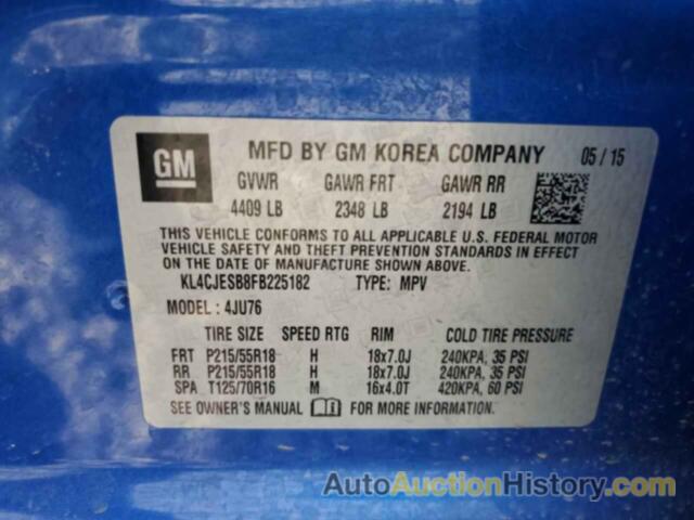 BUICK ENCORE, KL4CJESB8FB225182