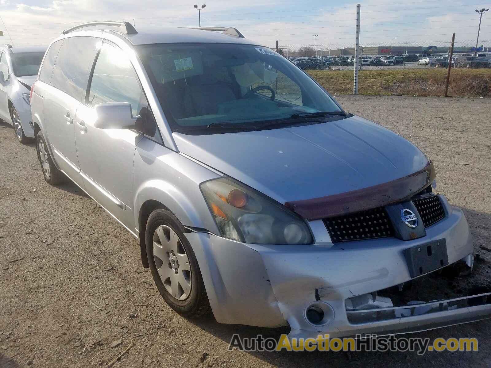 2006 NISSAN QUEST S S, 5N1BV28U16N111158