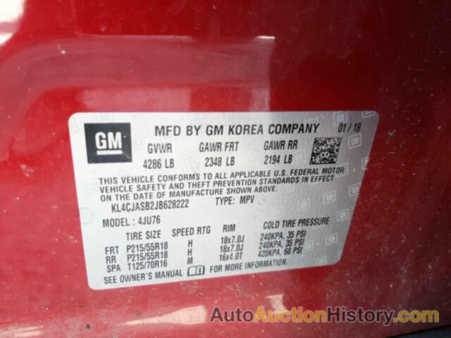 BUICK ENCORE PREFERRED, KL4CJASB2JB628222