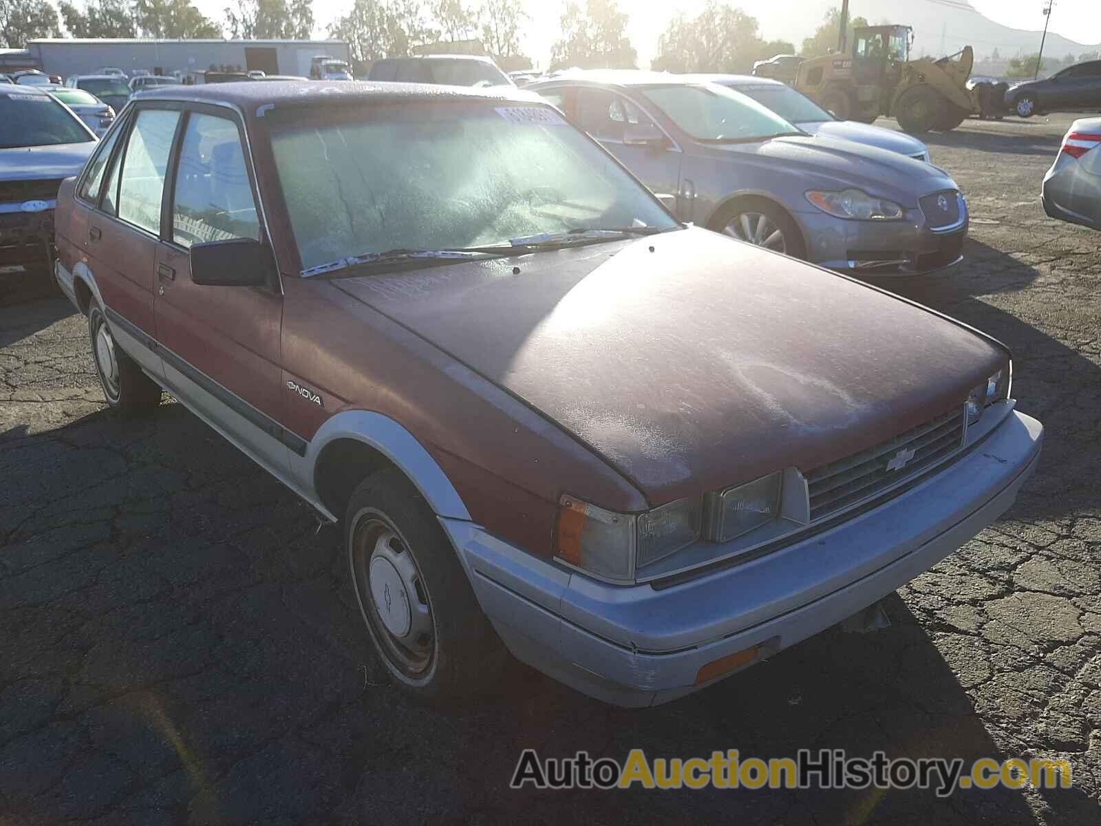 1986 CHEVROLET NOVA, 1Y1SK194XGZ137334