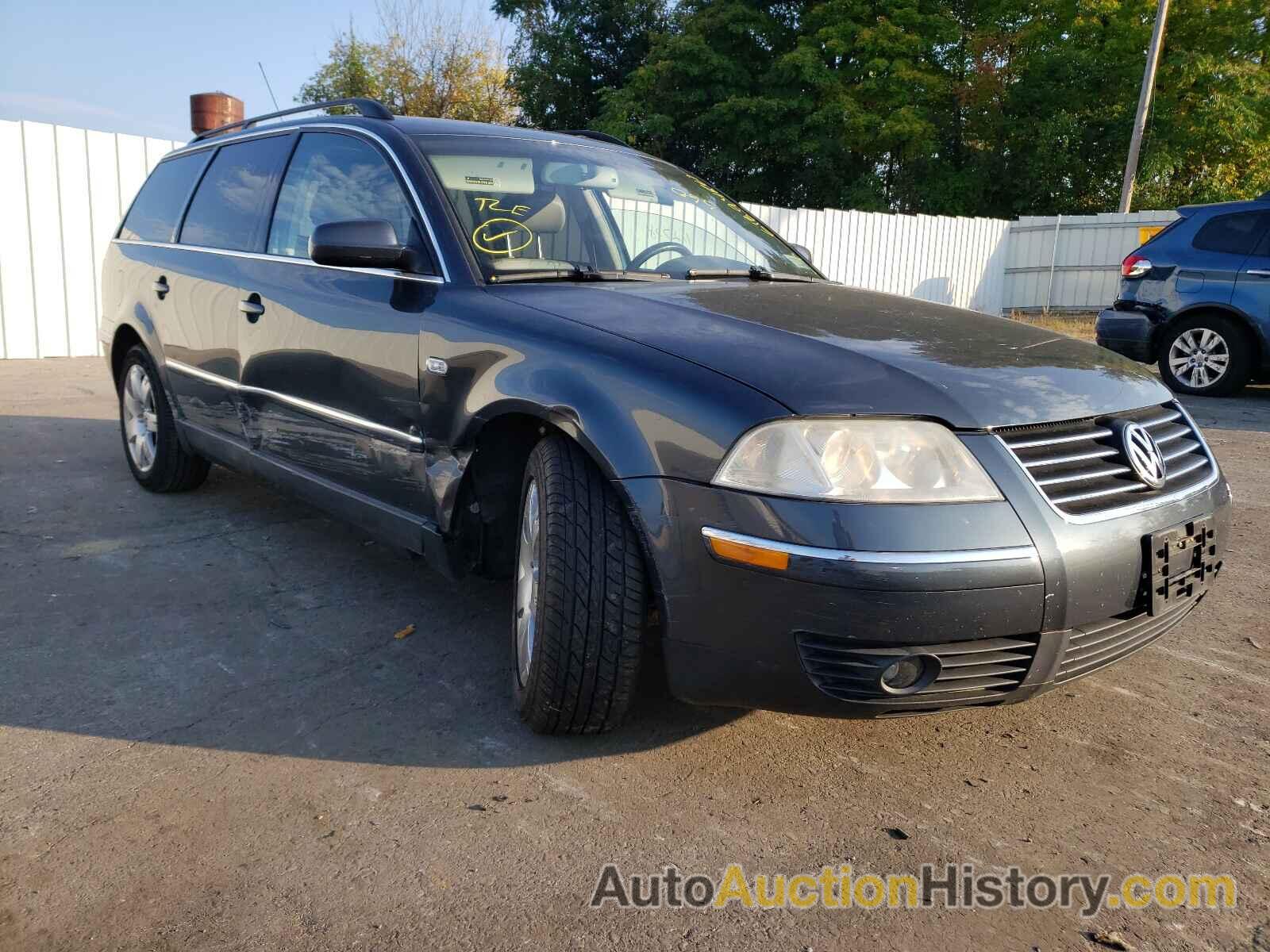 2003 VOLKSWAGEN PASSAT GLX, WVWWH63B53E405426