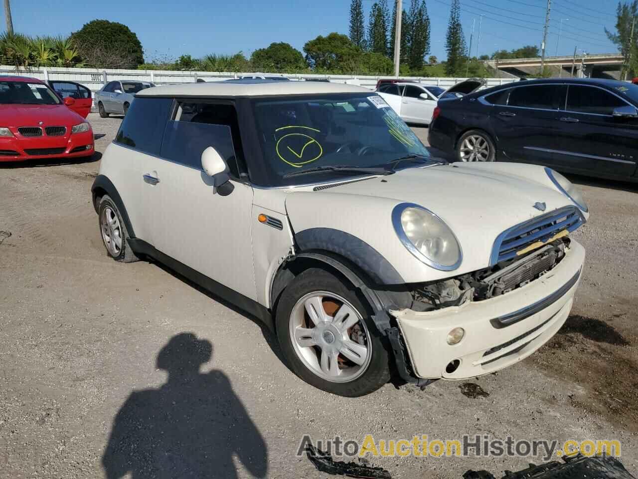 2006 MINI COOPER, WMWRC33516TJ78012