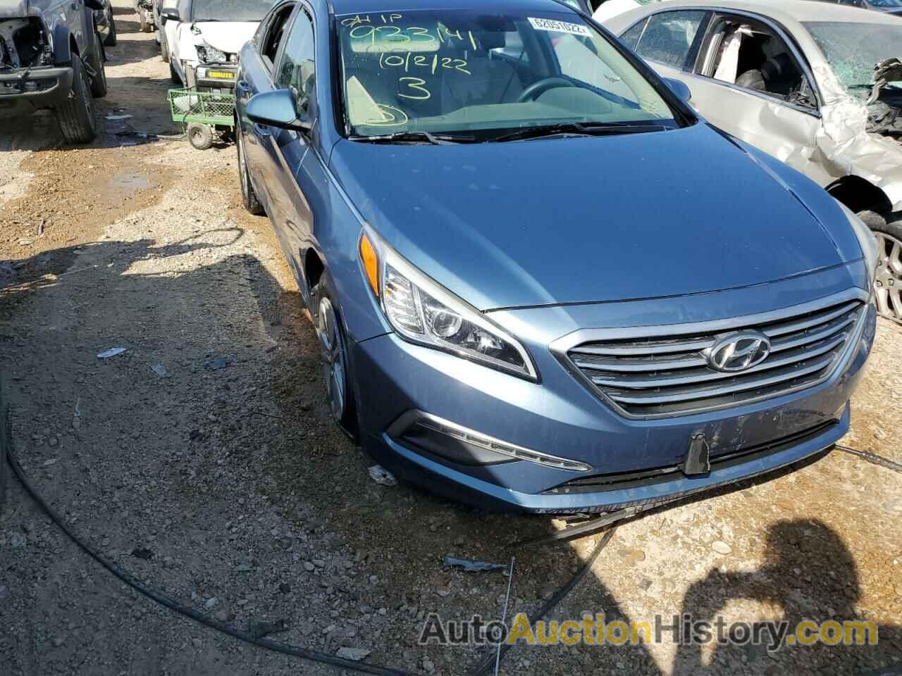 2015 HYUNDAI SONATA SE, 5NPE24AFXFH186247