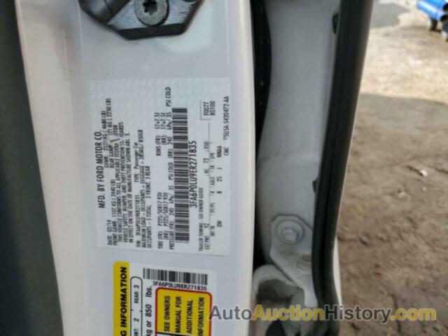 FORD FUSION SE HYBRID, 3FA6P0LU9ER271835