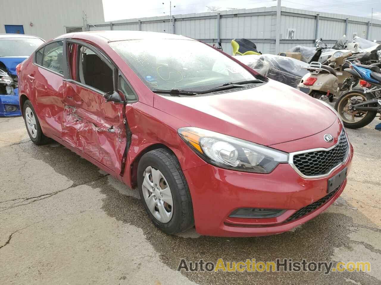 2016 KIA FORTE LX, KNAFK4A61G5568072