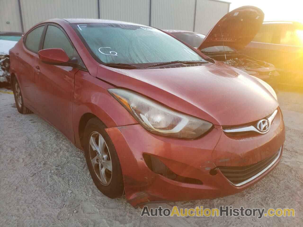 2014 HYUNDAI ELANTRA SE, KMHDH4AE7EU198647