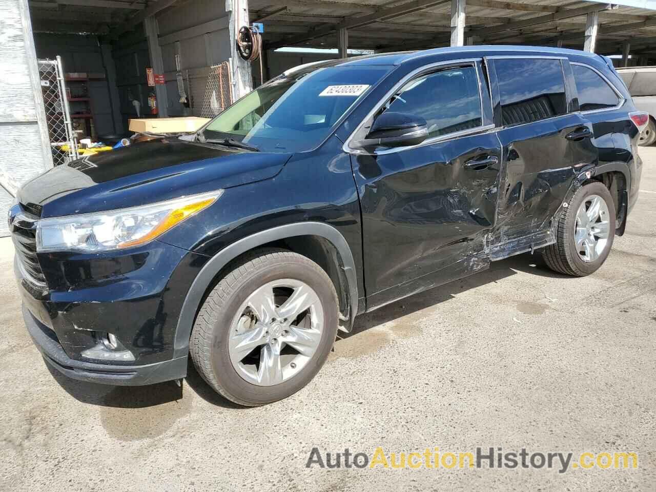 2014 TOYOTA HIGHLANDER LIMITED, 5TDDKRFH1ES018458