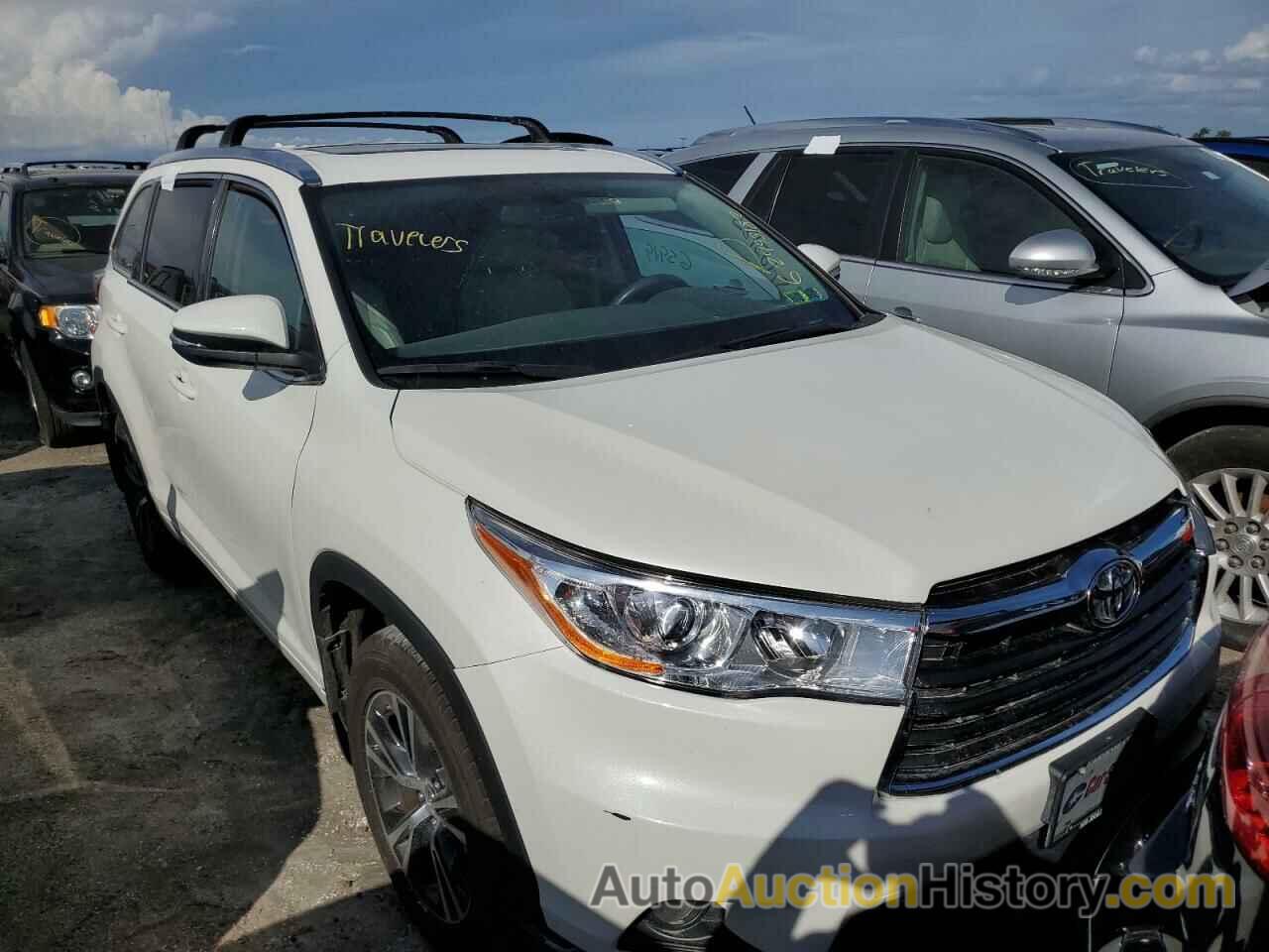 2016 TOYOTA HIGHLANDER XLE, 5TDJKRFH4GS319201