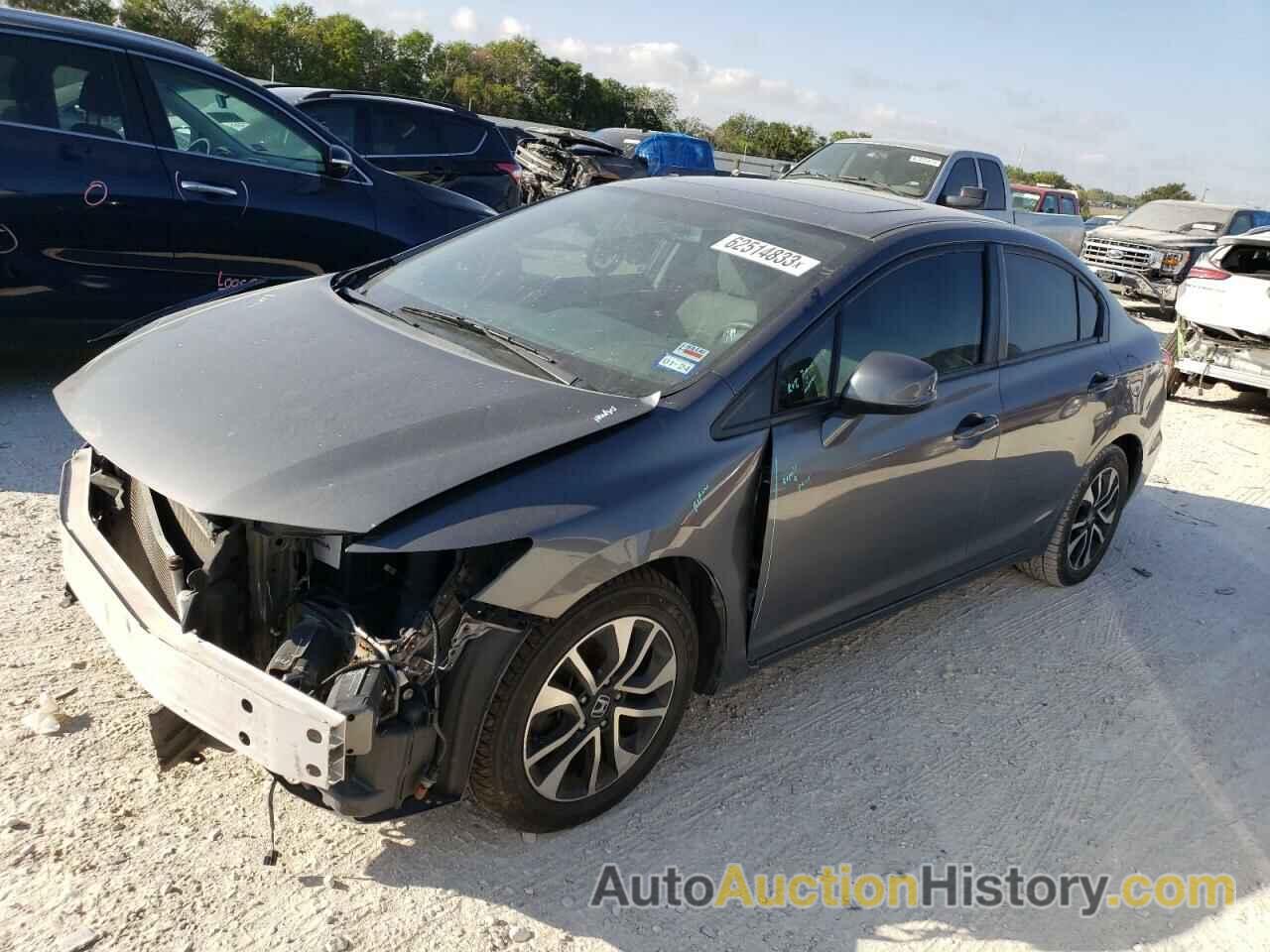 2013 HONDA CIVIC EXL, 19XFB2F9XDE259646