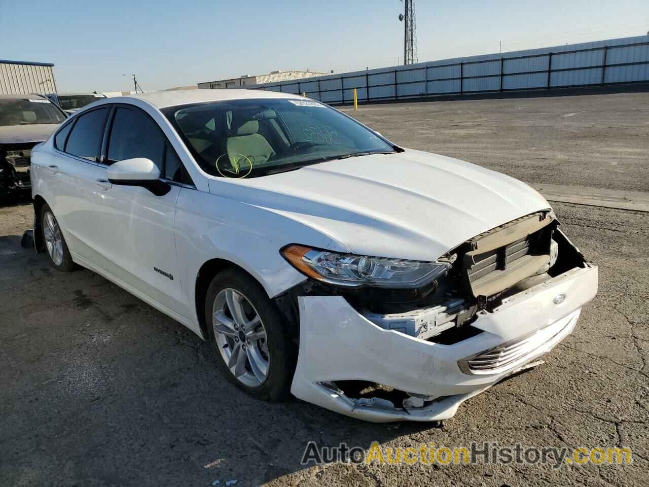 2018 FORD FUSION SE HYBRID, 3FA6P0LU1JR173134