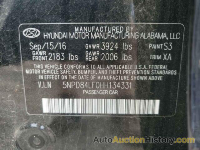 HYUNDAI ELANTRA SE, 5NPD84LF0HH134331