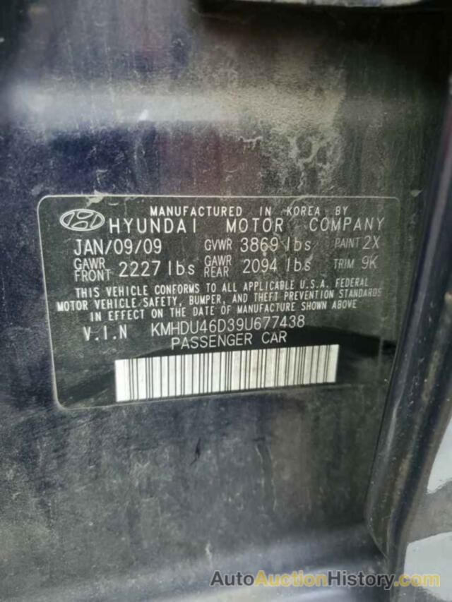 HYUNDAI ELANTRA GLS, KMHDU46D39U677438