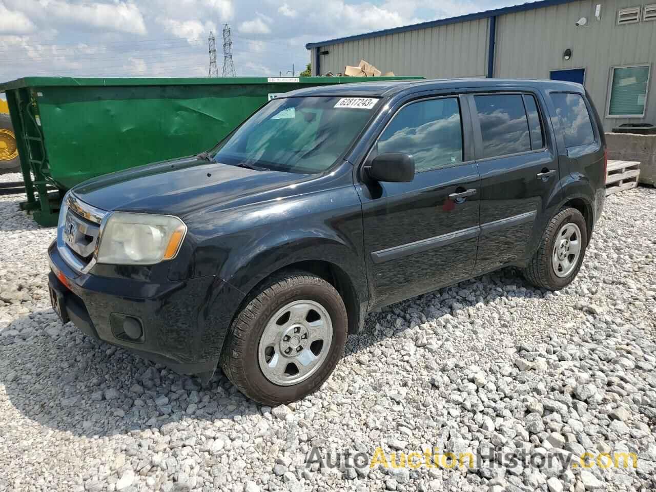 2011 HONDA PILOT LX, 5FNYF4H2XBB090387