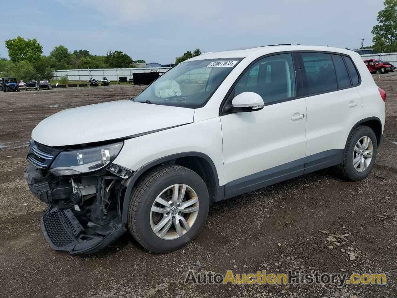 2013 VOLKSWAGEN TIGUAN S, WVGBV3AX1DW621804