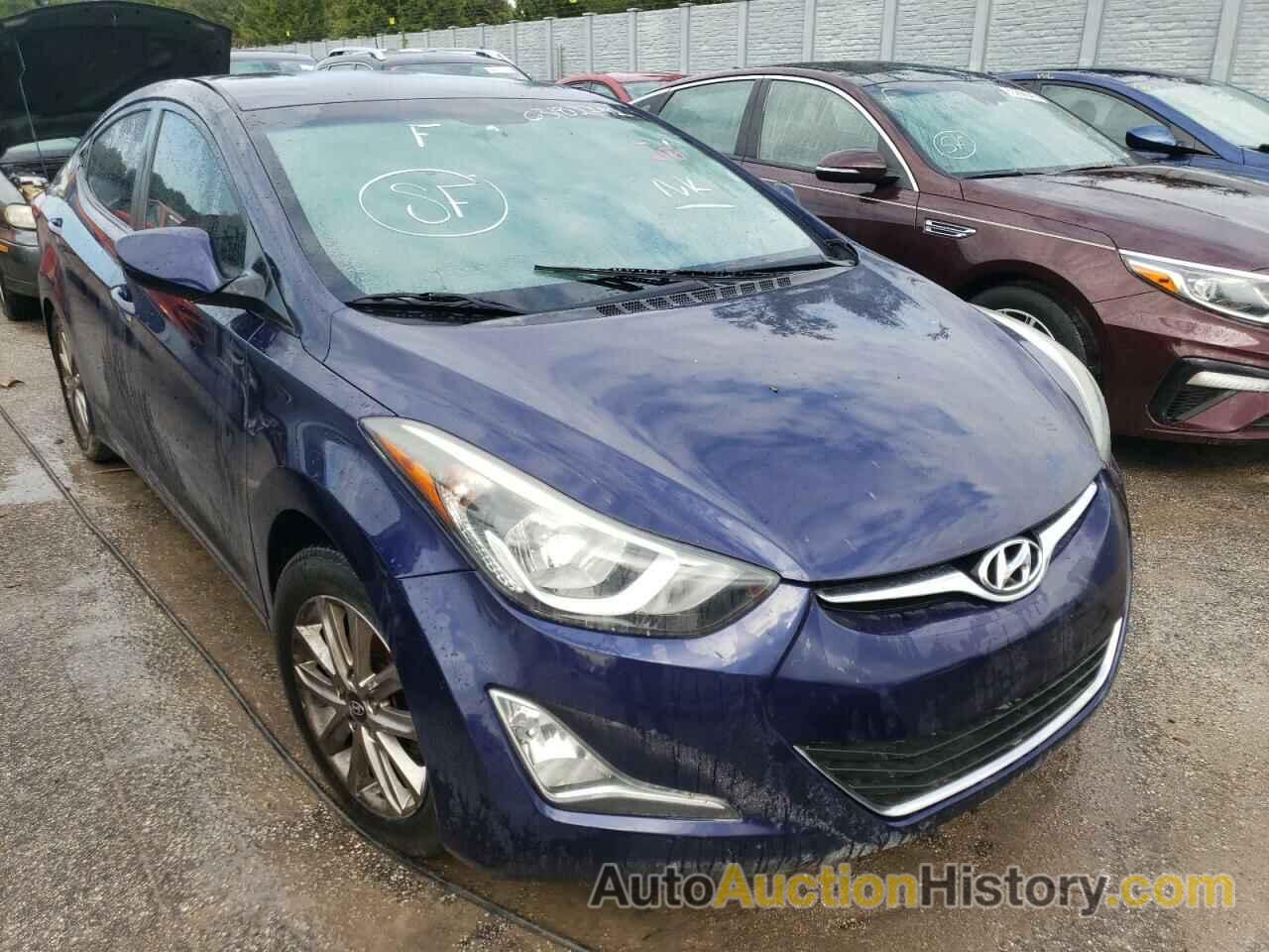 2014 HYUNDAI ELANTRA SE, 5NPDH4AE0EH489330