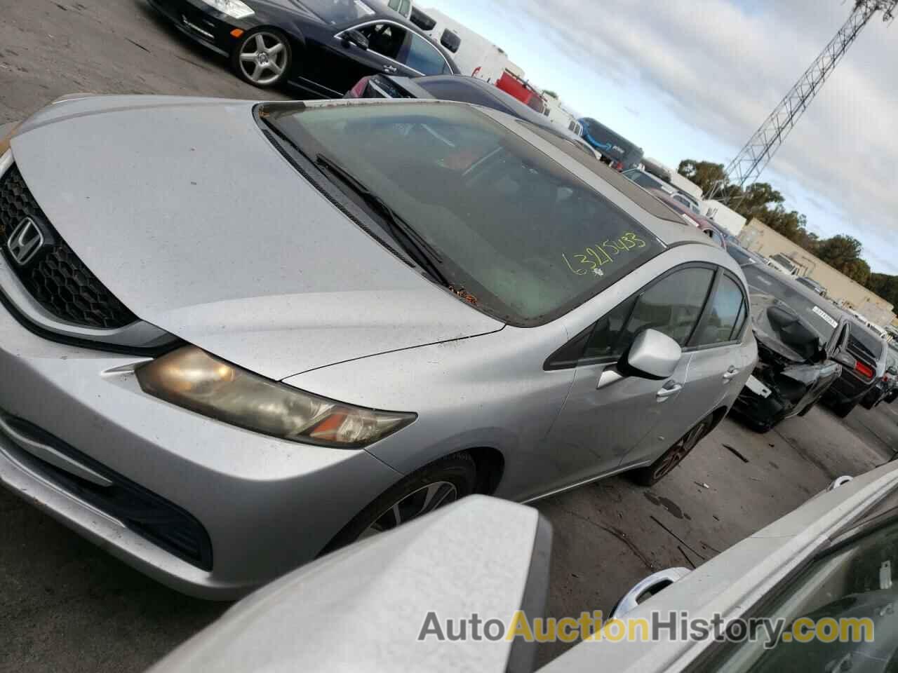 2013 HONDA CIVIC EX, 19XFB2F89DE222482