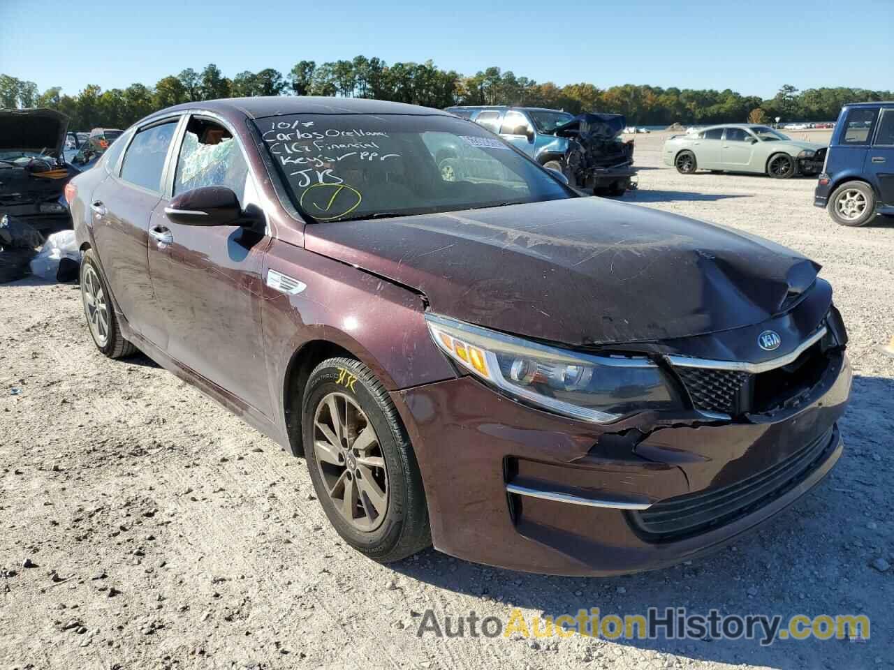 2016 KIA OPTIMA LX, 5XXGT4L19GG002971