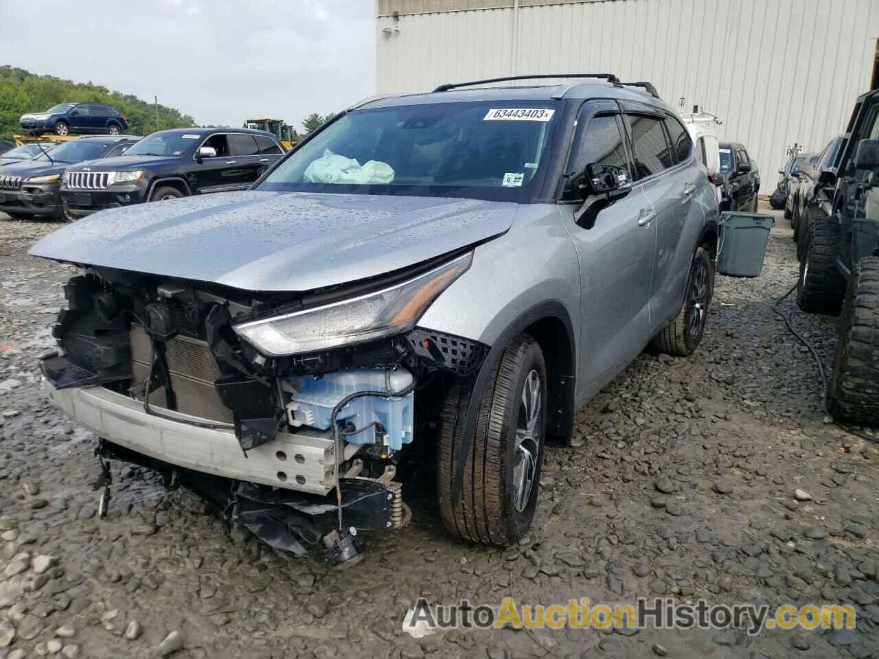 2022 TOYOTA HIGHLANDER HYBRID XLE, 5TDGBRCH6NS558745