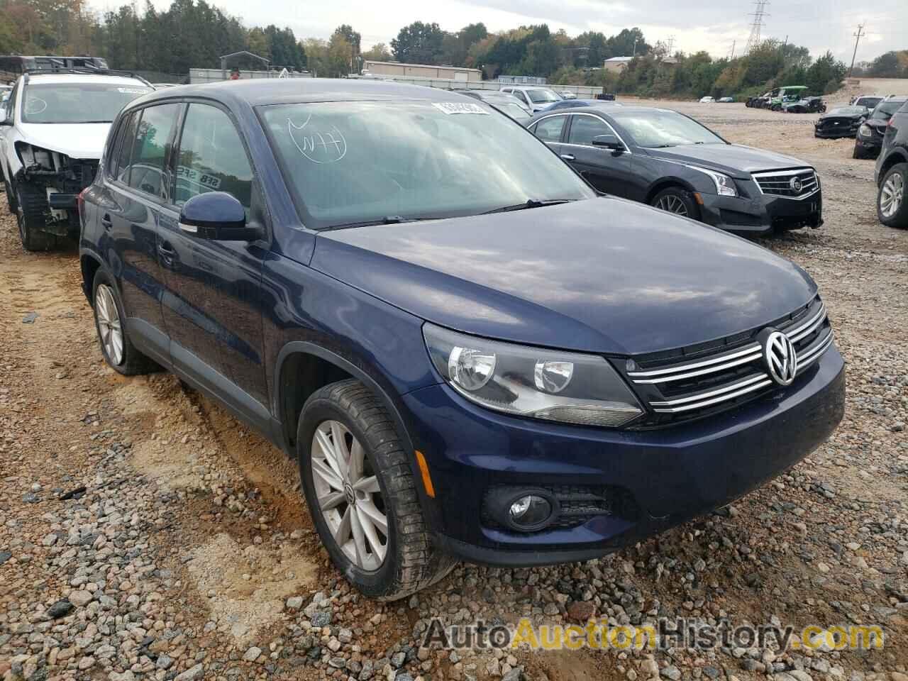 2014 VOLKSWAGEN TIGUAN S, WVGBV3AX9EW527378