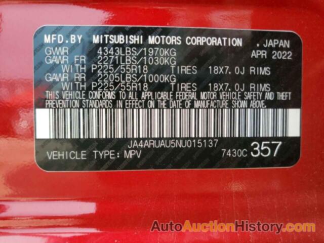 MITSUBISHI OUTLANDER ES, JA4ARUAU5NU015137