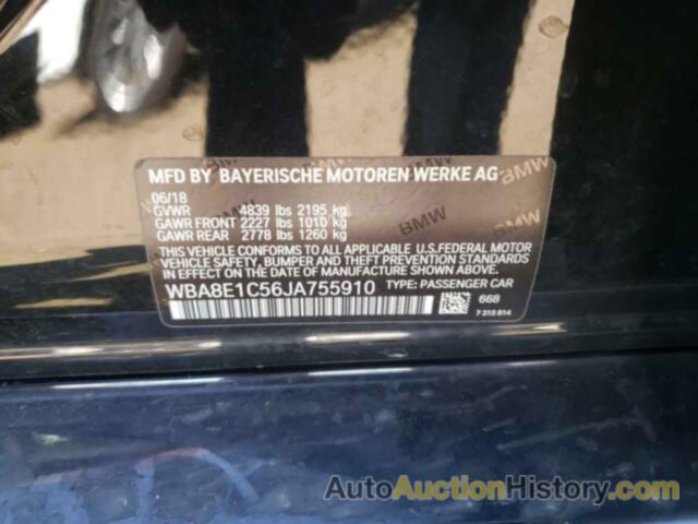 BMW 3 SERIES, WBA8E1C56JA755910