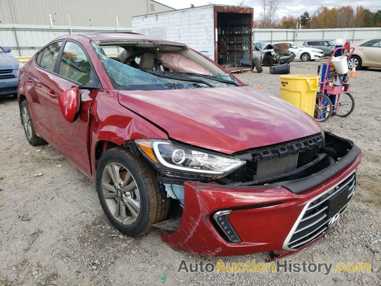 2018 HYUNDAI ELANTRA SEL, KMHD84LF9JU594062