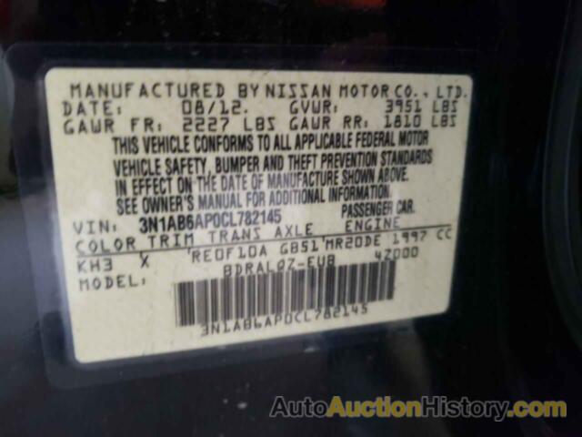 NISSAN SENTRA 2.0, 3N1AB6AP0CL782145