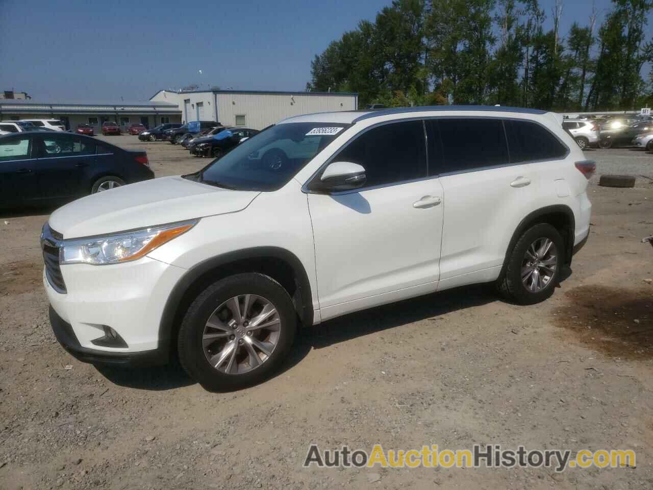 2014 TOYOTA HIGHLANDER XLE, 5TDJKRFH7ES030441