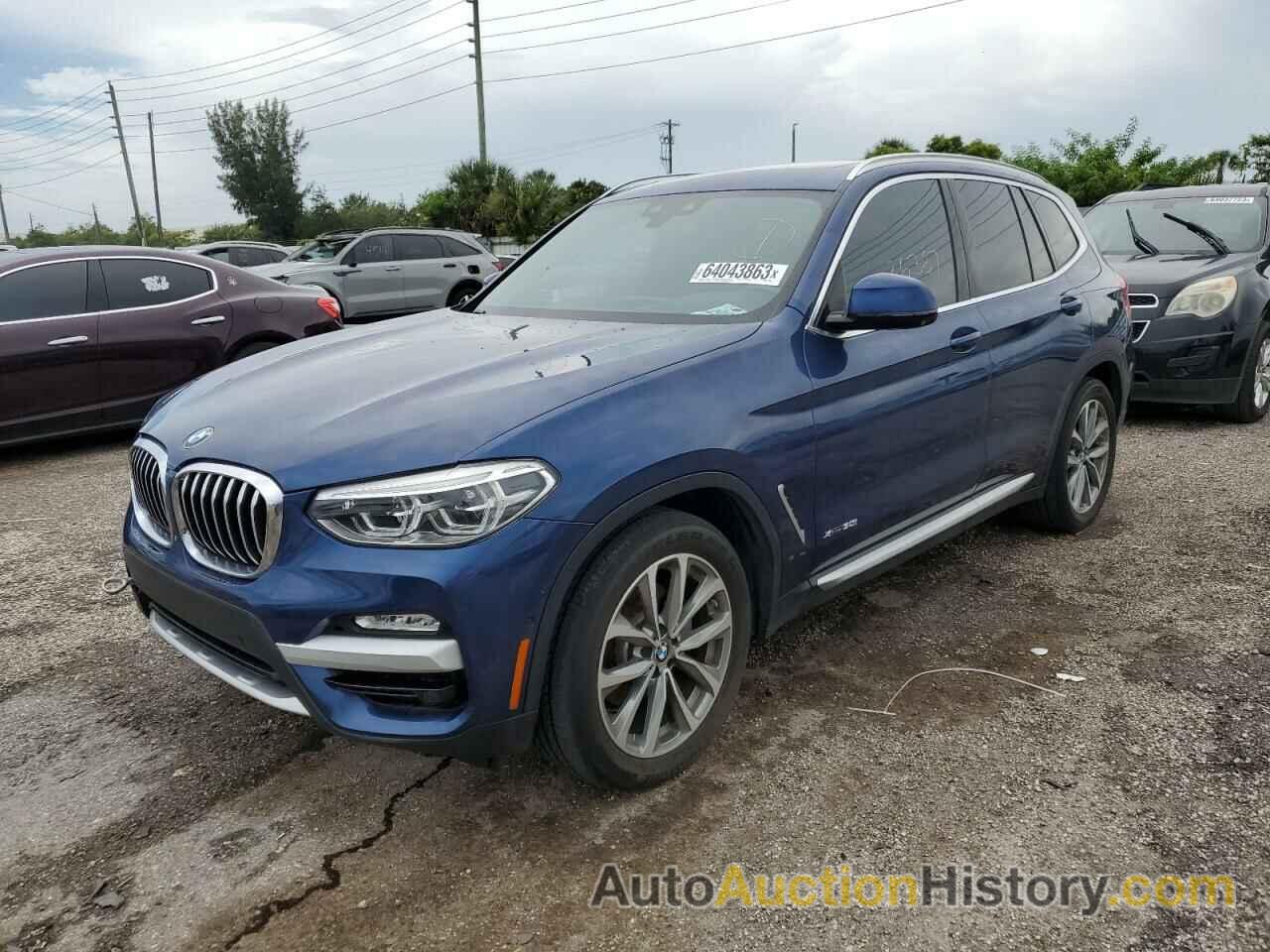 2018 BMW X3 XDRIVE30I, 5UXTR9C56JLC75808