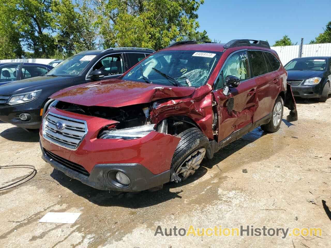 2017 SUBARU OUTBACK 2.5I PREMIUM, 4S4BSAFC1H3301098