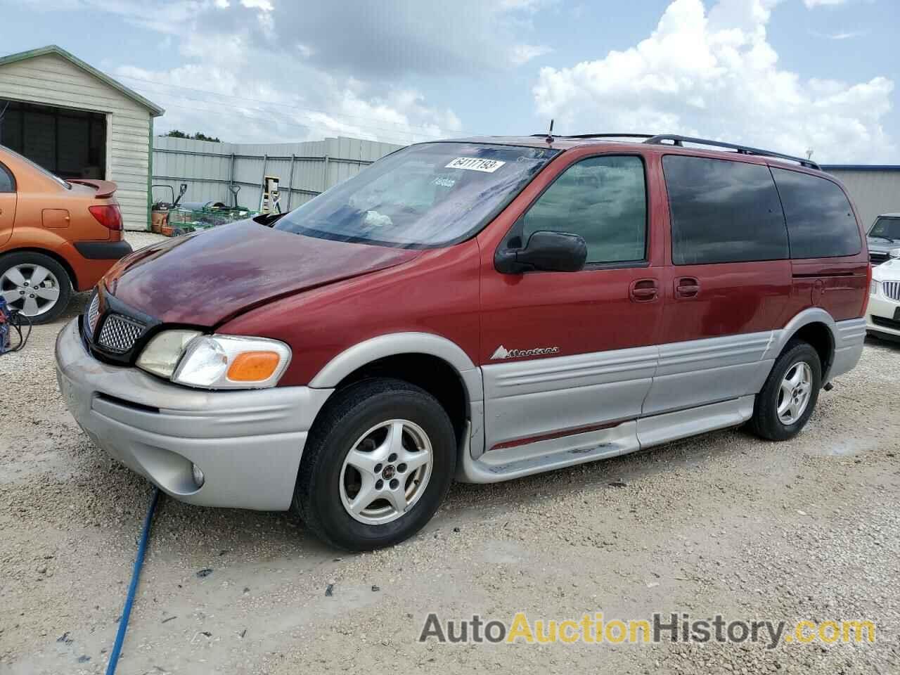 2001 PONTIAC All Models, 1GMDX03E21D167969