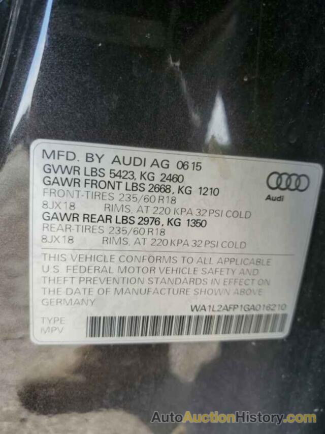 AUDI Q5 PREMIUM PLUS, WA1L2AFP1GA016210