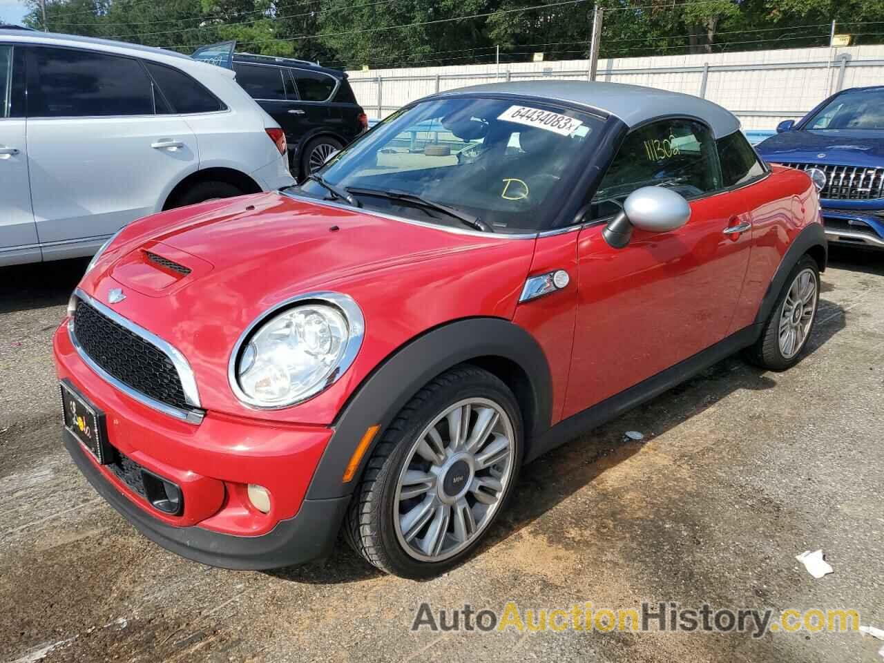 2012 MINI COOPER S, WMWSX3C5XCT154616