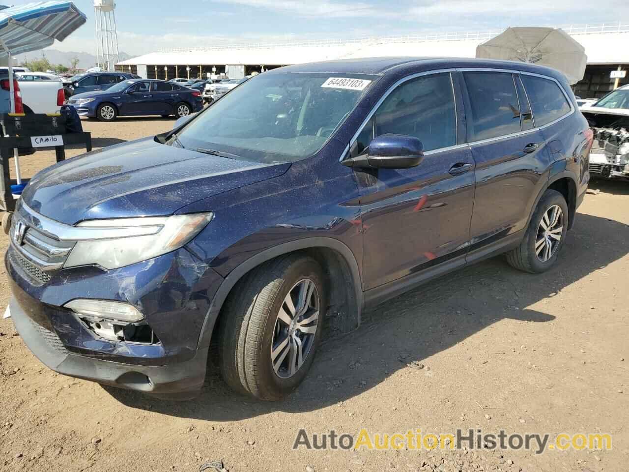 2017 HONDA PILOT EXL, 5FNYF5H54HB011255