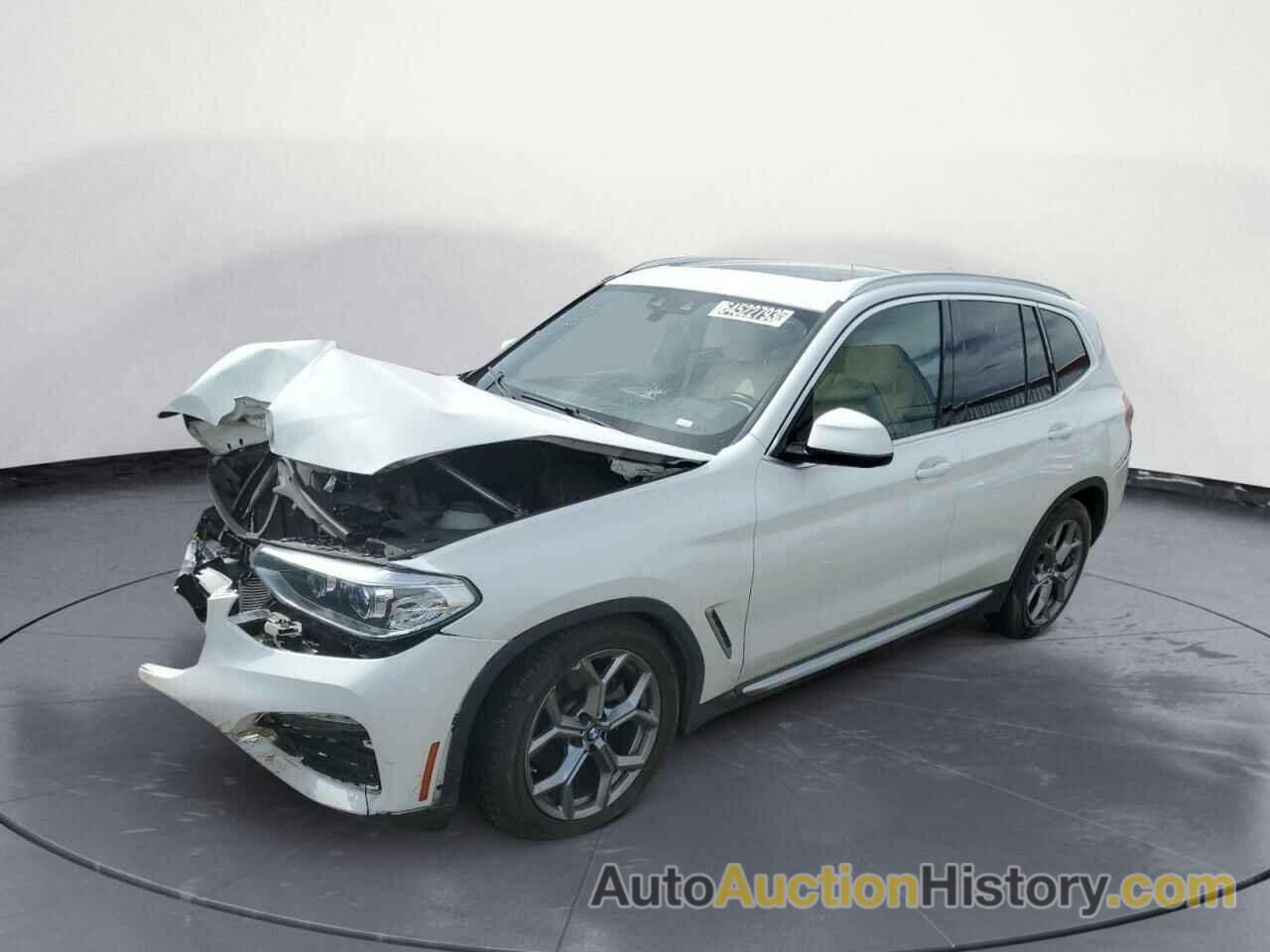 2021 BMW X3 SDRIVE30I, 5UXTY3C09M9F61173