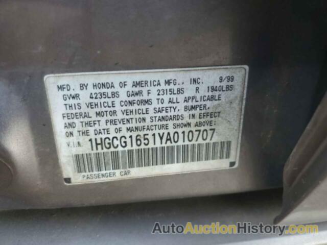 HONDA ACCORD EX, 1HGCG1651YA010707