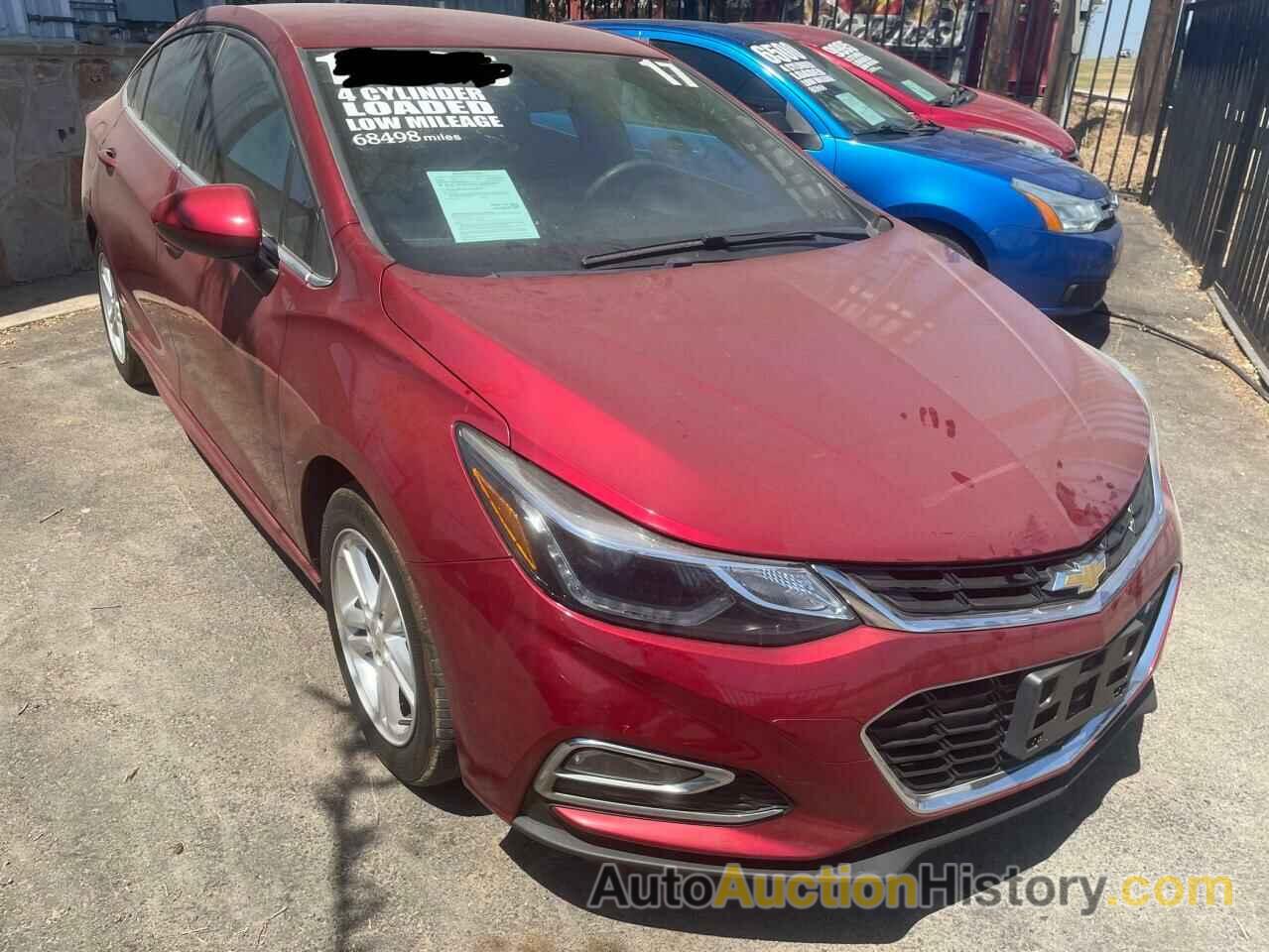 2017 CHEVROLET CRUZE LT, 1G1BE5SM7H7147581