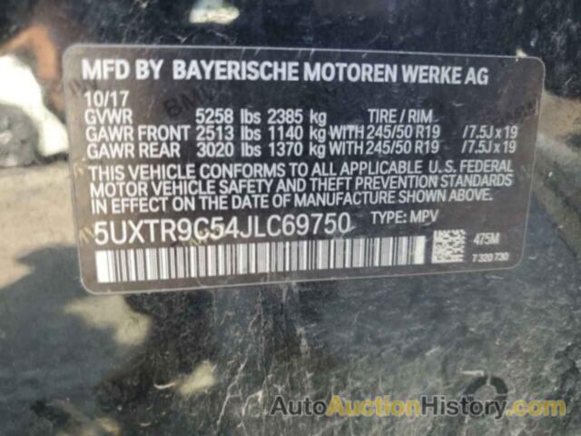 BMW X3 XDRIVE30I, 5UXTR9C54JLC69750