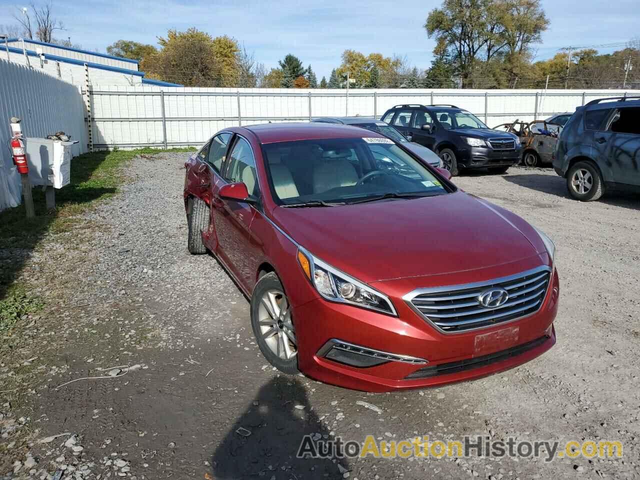 2015 HYUNDAI SONATA SE, 5NPE24AF0FH160322