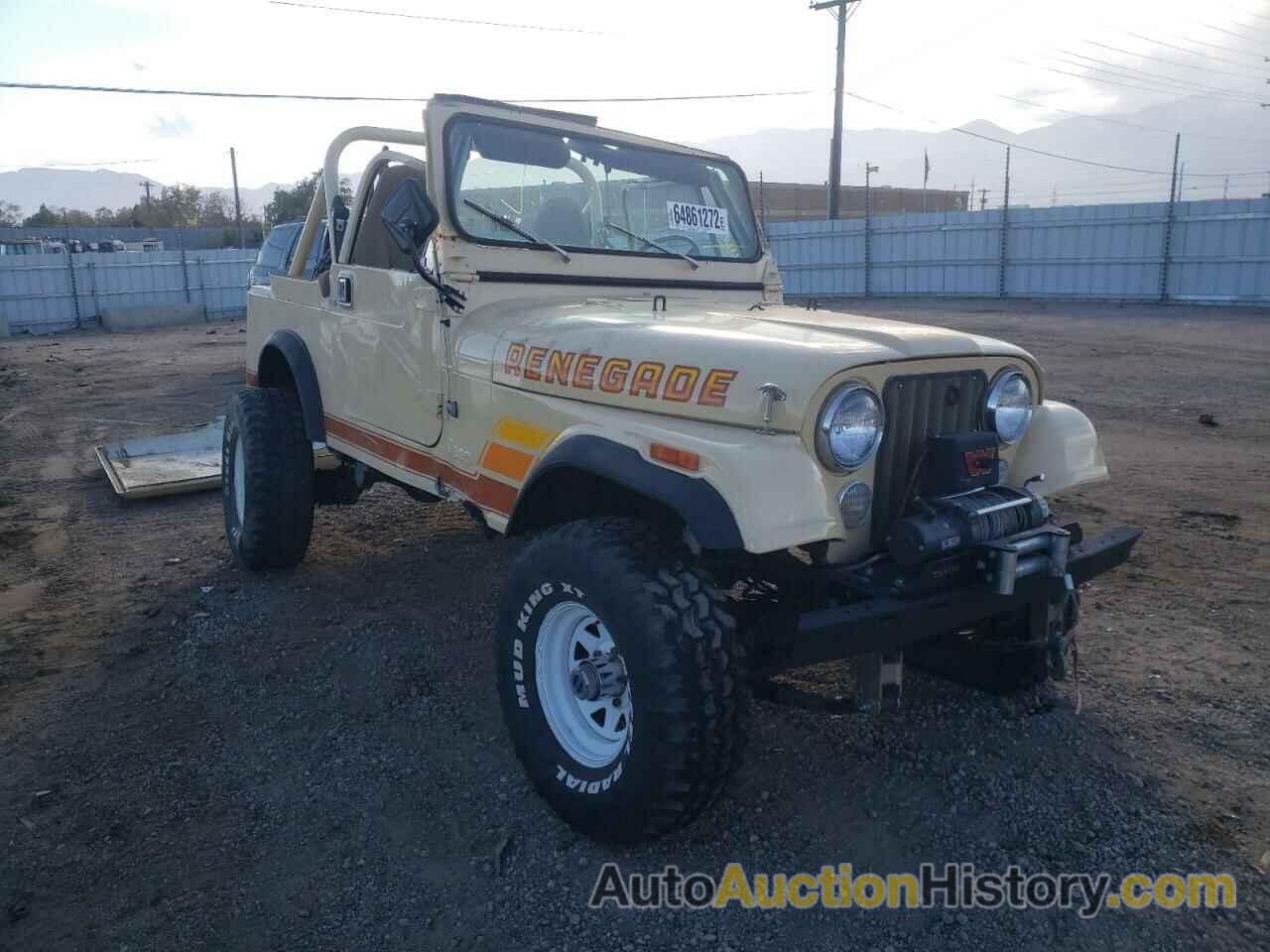 1983 JEEP CJ CJ7, 1JCCN87E4DT045931