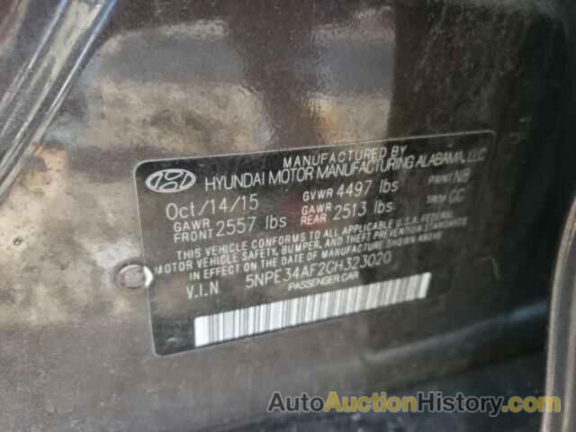 HYUNDAI SONATA SPORT, 5NPE34AF2GH323020