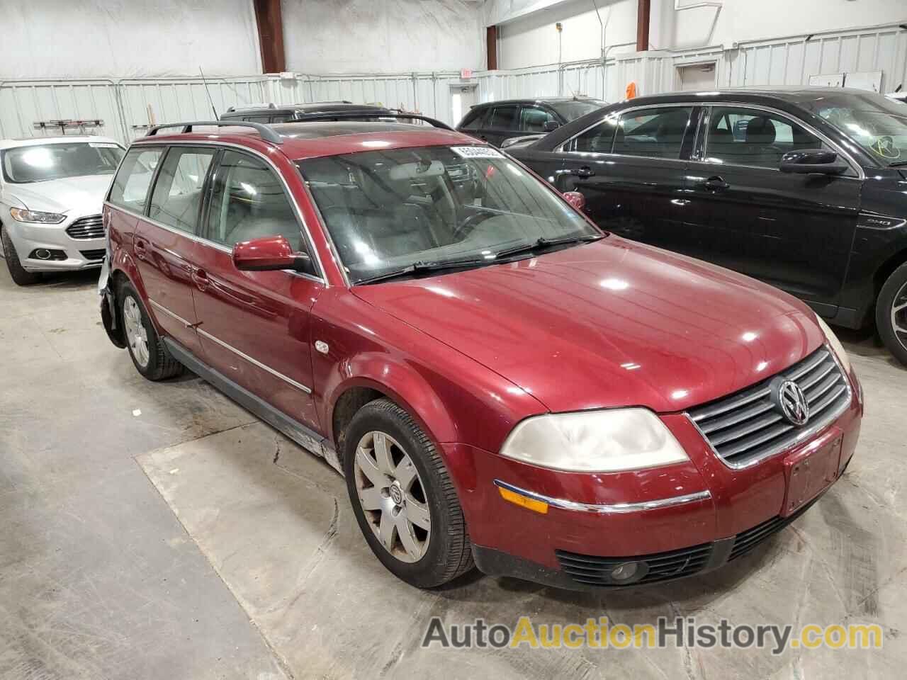 2003 VOLKSWAGEN PASSAT GLX, WVWWH63B53E089526