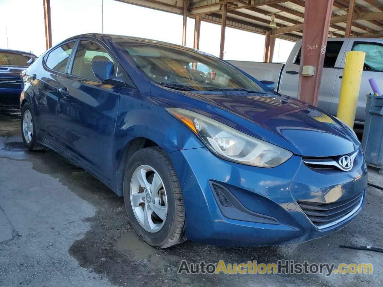 2014 HYUNDAI ELANTRA SE, KMHDH4AE3EU087612